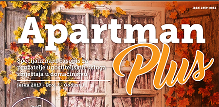 Apartman Plus - Specijalizirani časopis za pružatelje ugostiteljskih usluga smještaja u domaćinstvu - Broj 3