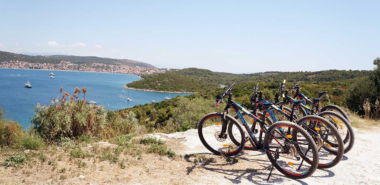 Riviera Okrug-Trogir - Pistes cyclables sur l'île de Čiovo