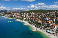 Riviera Okrug-Trogir - Plage Toć - Evaluation de la qualité de la mer sur les plages